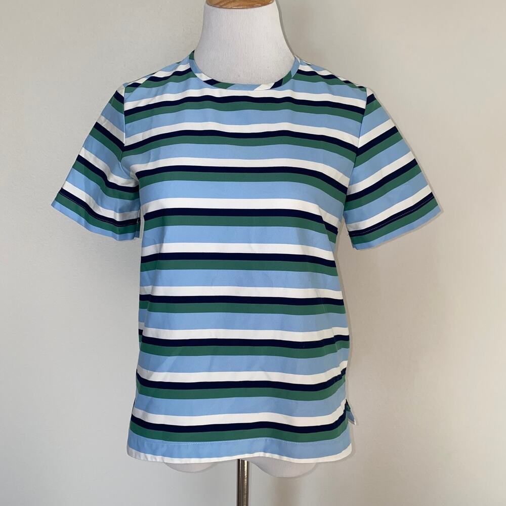 ARGENT Blouse S/S Striped Size 2